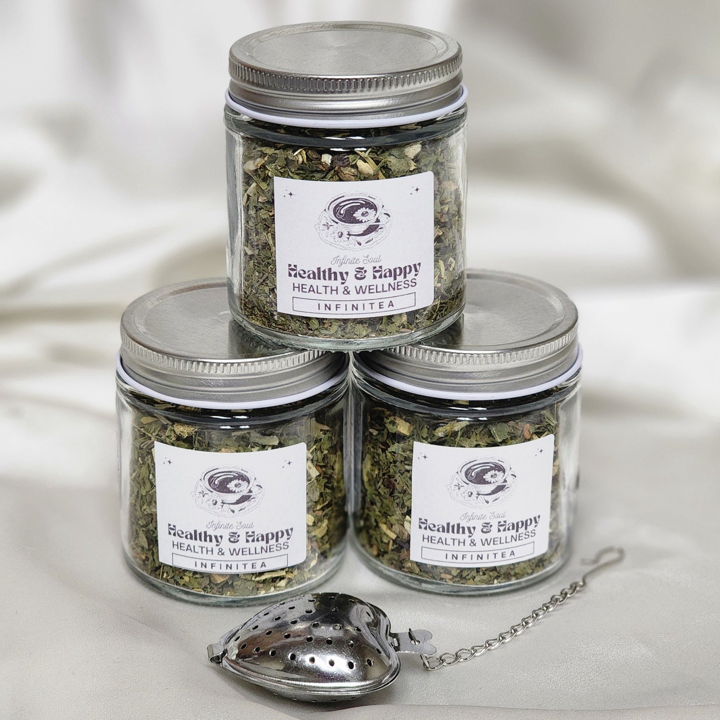 Infinitea Healthy & Happy: Health & Wellness Organic Herbal Tea Blend