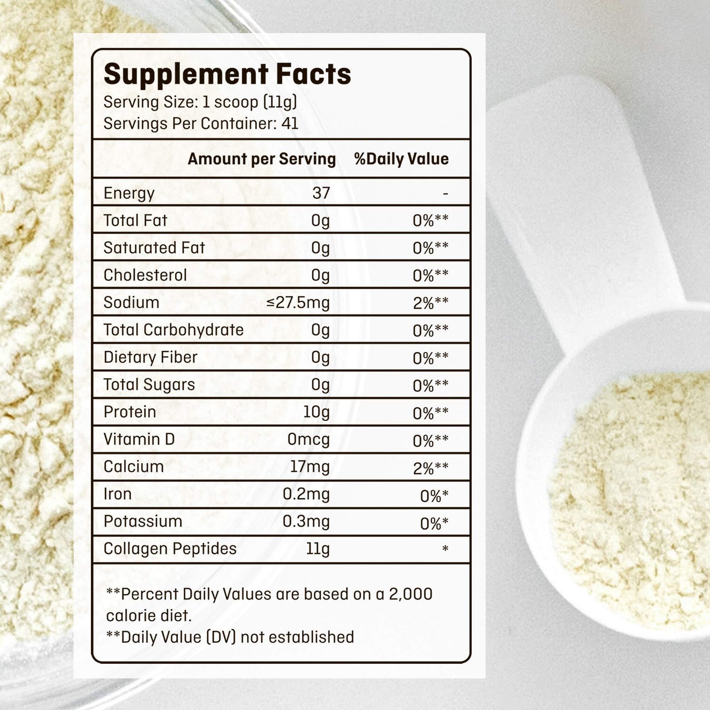 Collagen Peptides Powder for Women - Hydrolyzed Collagen Protein Powder