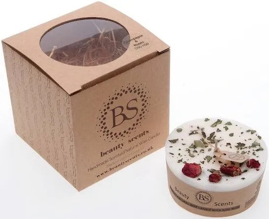 Beauty Scents - Vanilla Candle with Rose Buds x6 (SMALL)