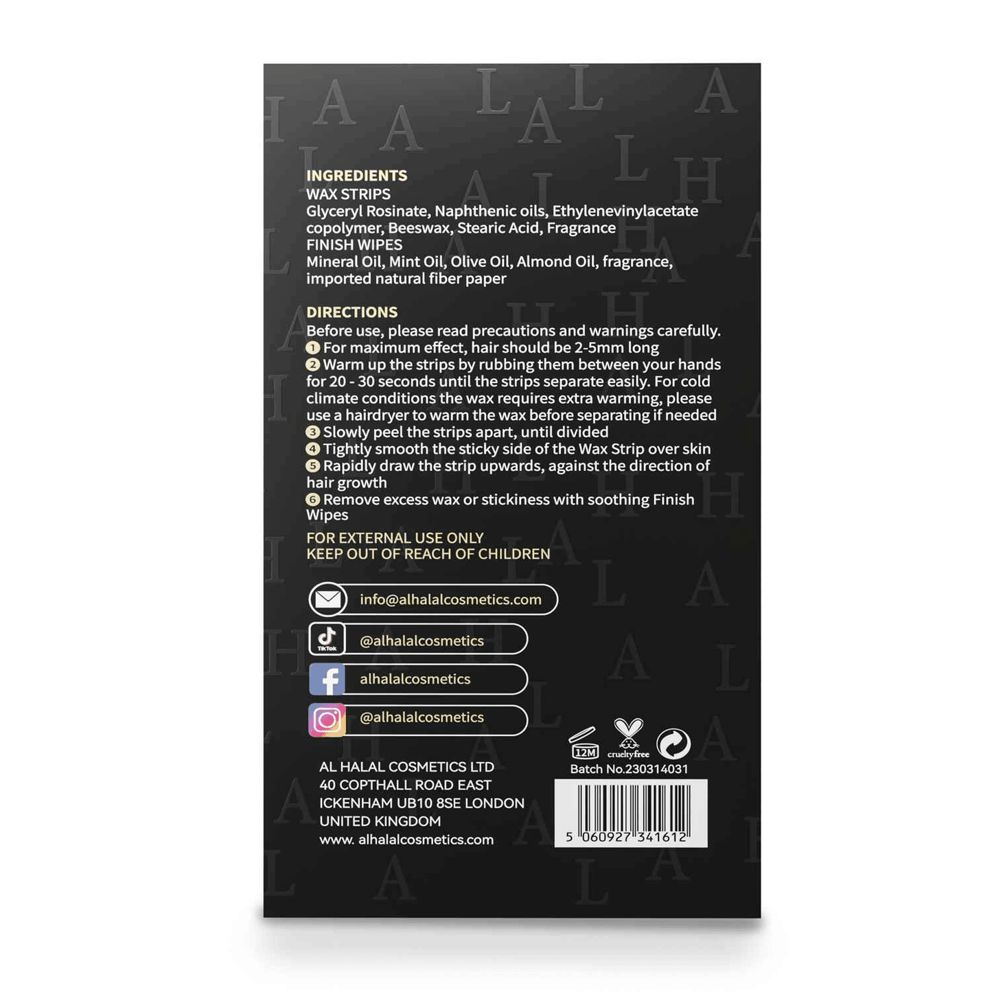 AL-299 LARAIB WAXSTRIP VOOR GEZICHT EN OKSEL