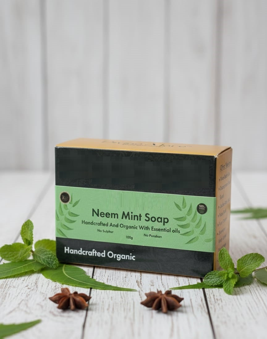 Handcrafted Organic Neem Mint Soap