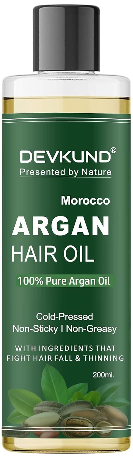 Moroccan Argan Hair Oil 200ml with Argan, Jojoba, Rosemary & Castor