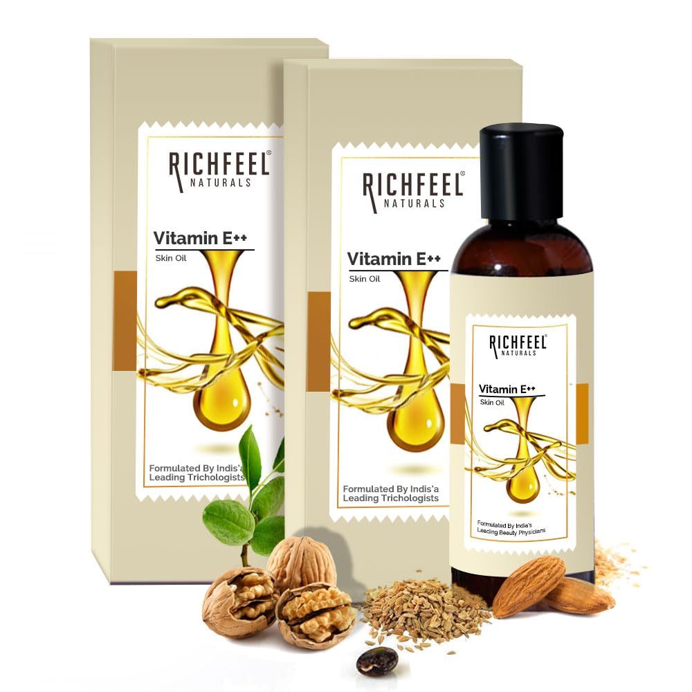 Richfeel Vitamin E++ Oil, 80ml - Pack of 2
