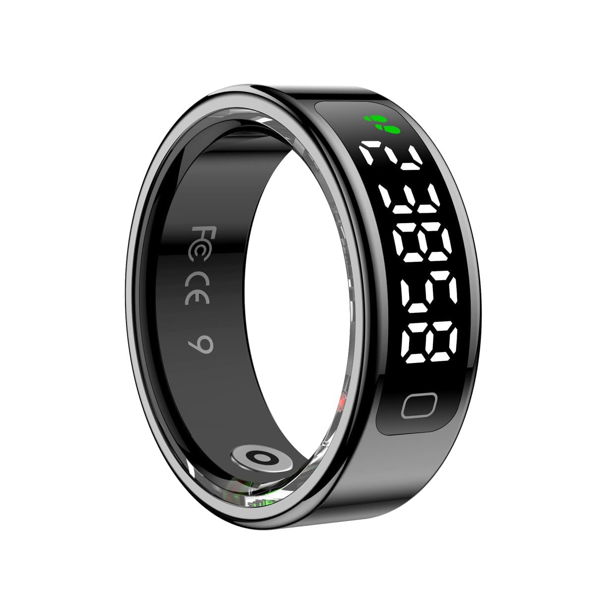 Smart Health Ring - Midnight Black-10-19.9 mm
